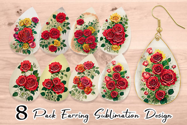 Earring Teardrop Sublimation artnoy 