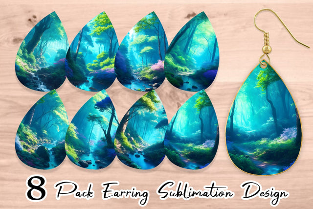 Earring Teardrop Sublimation artnoy 