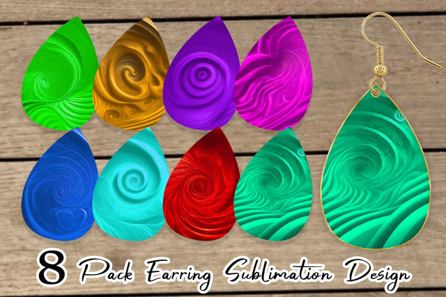 Earring Teardrop Sublimation artnoy 