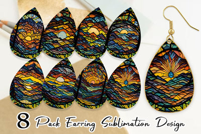 Earring Teardrop Sublimation artnoy 