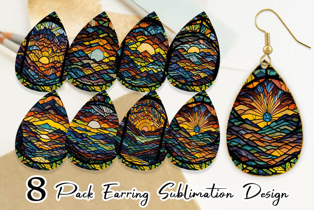 Earring Teardrop Sublimation artnoy 