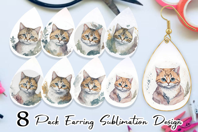 Earring Teardrop Sublimation artnoy 