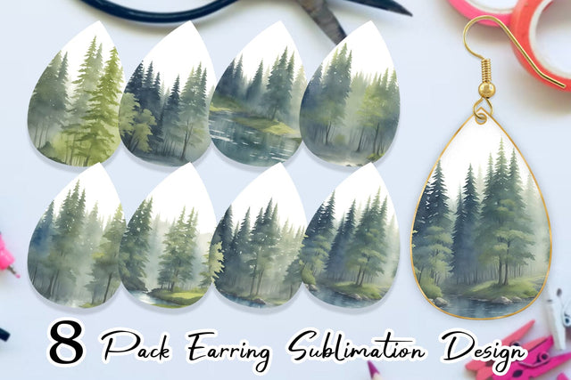 Earring Teardrop Sublimation artnoy 