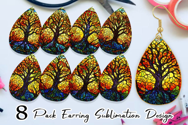 Earring Teardrop Sublimation artnoy 