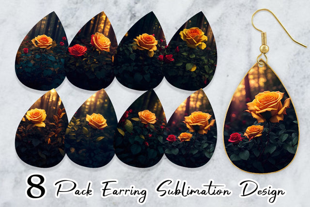 Earring Teardrop Sublimation artnoy 