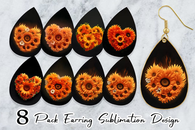 Earring Teardrop Sublimation artnoy 