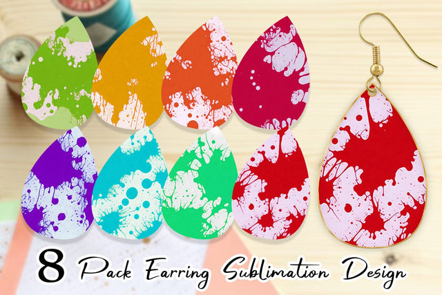 Earring Teardrop Sublimation artnoy 