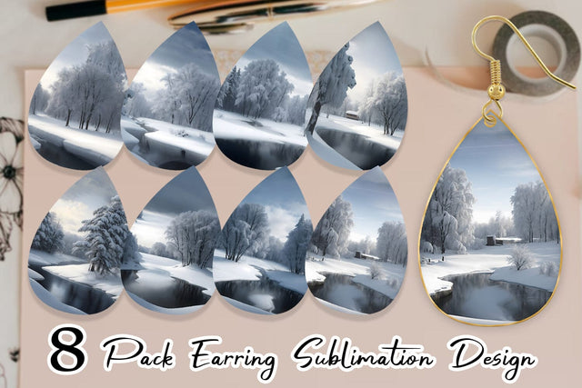 Earring Teardrop Sublimation artnoy 
