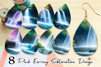 Earring Teardrop Sublimation artnoy 