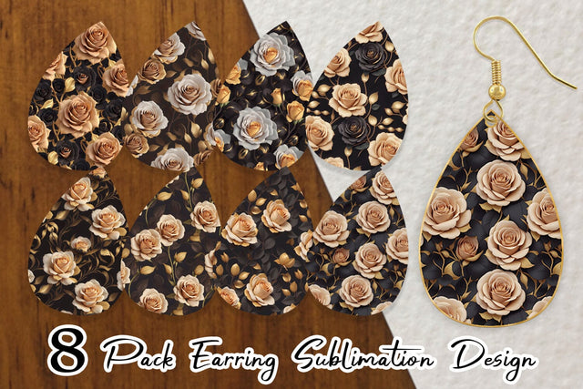 Earring Teardrop Sublimation artnoy 