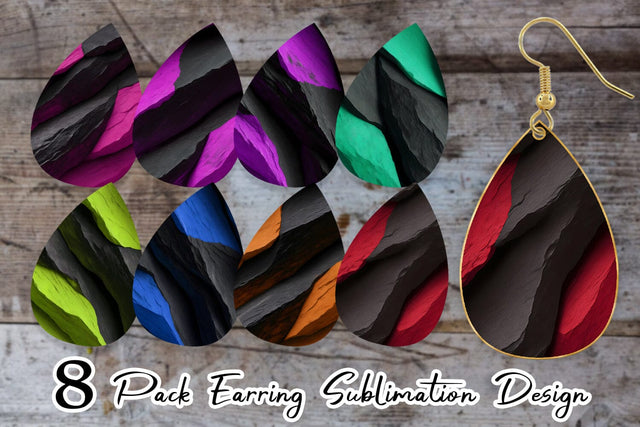 Earring Teardrop Sublimation artnoy 