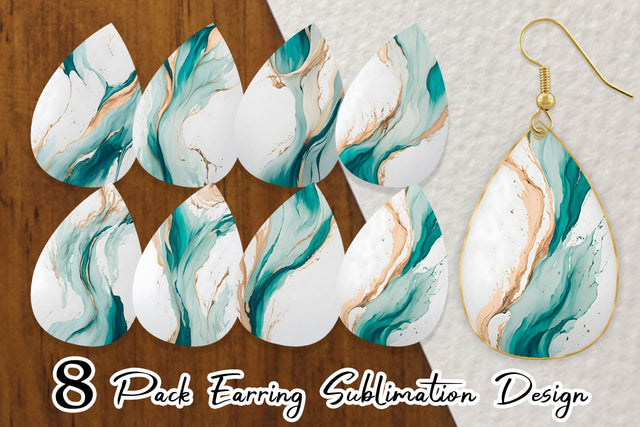 Earring Teardrop Sublimation artnoy 