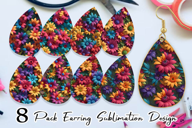 Earring Teardrop Sublimation artnoy 