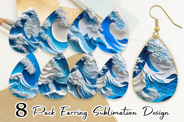 Earring Teardrop Sublimation artnoy 