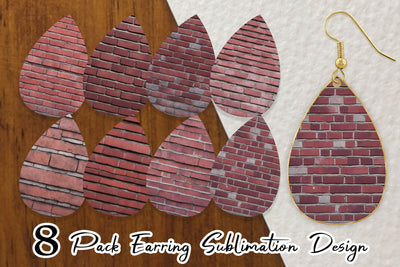 Earring Teardrop Sublimation artnoy 