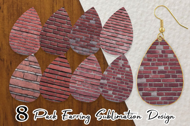 Earring Teardrop Sublimation artnoy 