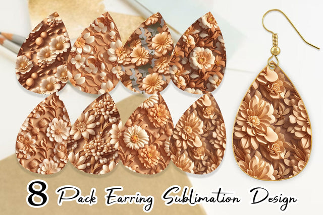 Earring Teardrop Sublimation artnoy 