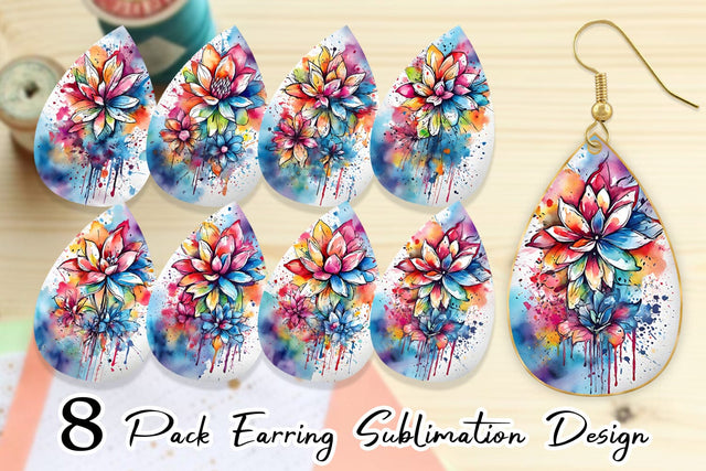 Earring Teardrop Sublimation artnoy 
