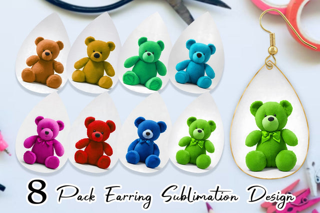 Earring Teardrop Sublimation artnoy 