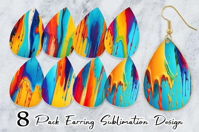 Earring Teardrop Sublimation artnoy 