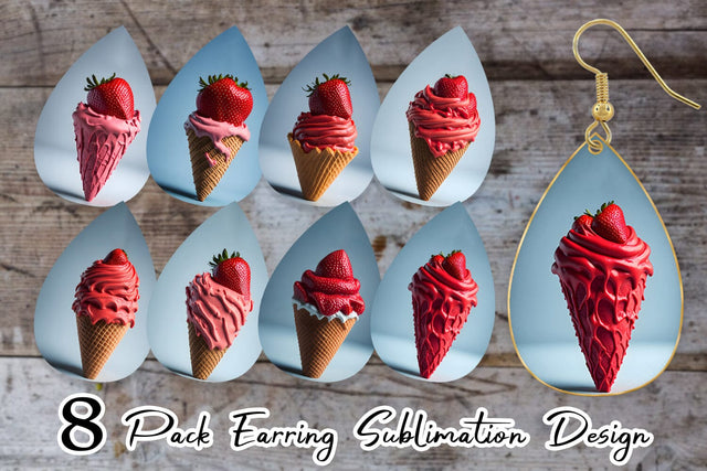 Earring Teardrop Sublimation artnoy 