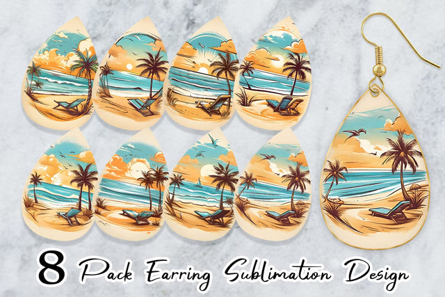 Earring Teardrop Sublimation artnoy 