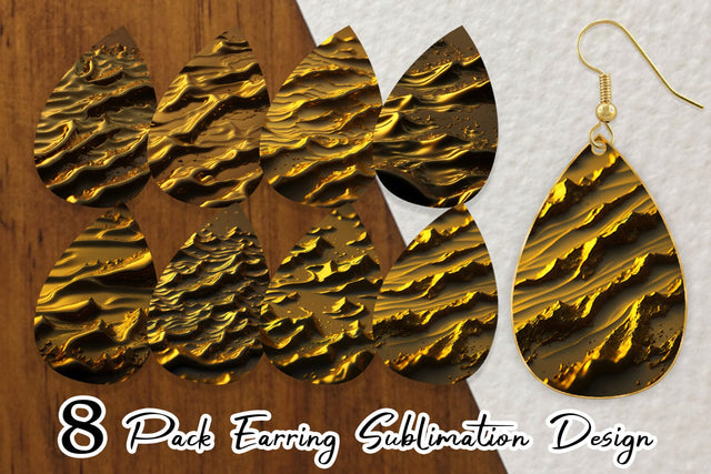 Earring Teardrop Sublimation artnoy 