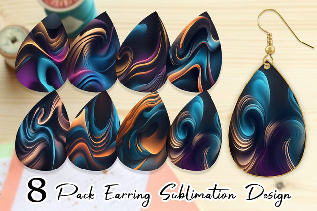 Earring Teardrop Sublimation artnoy 