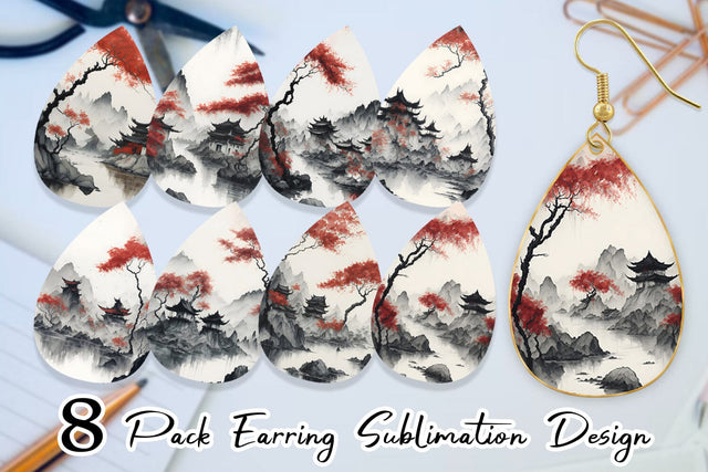 Earring Teardrop Sublimation artnoy 
