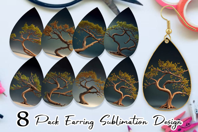 Earring Teardrop Sublimation artnoy 