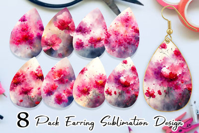 Earring Teardrop Sublimation artnoy 