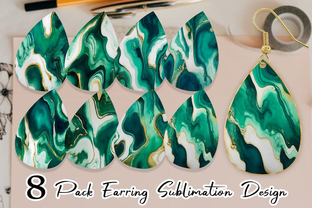 Earring Teardrop Sublimation artnoy 