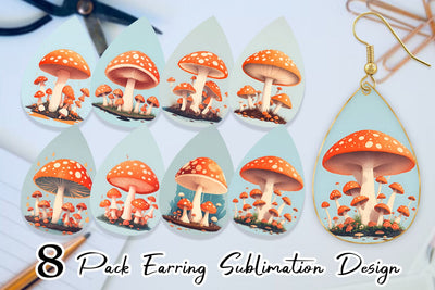 Earring Teardrop Sublimation artnoy 