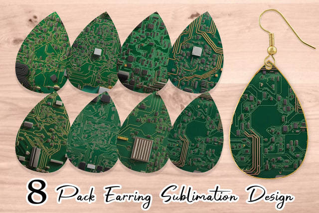 Earring Teardrop Sublimation artnoy 