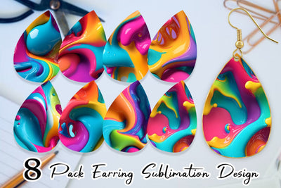 Earring Teardrop Sublimation artnoy 