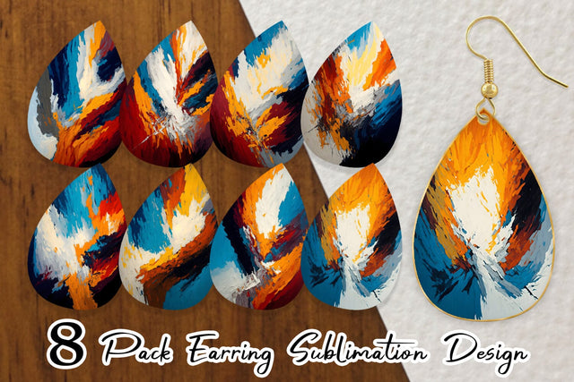 Earring Teardrop Sublimation artnoy 
