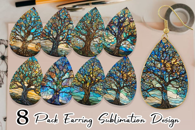 Earring Teardrop Sublimation artnoy 