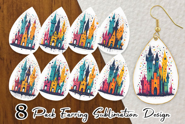 Earring Teardrop Sublimation artnoy 