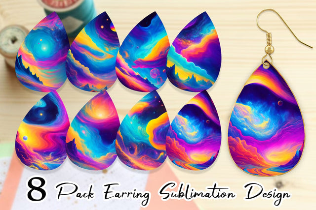 Earring Teardrop Sublimation artnoy 