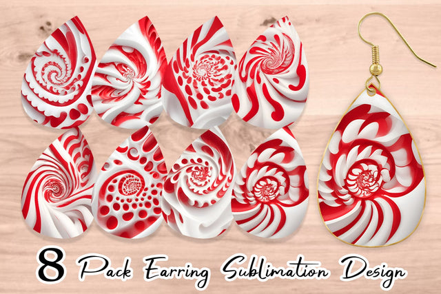 Earring Teardrop Sublimation artnoy 