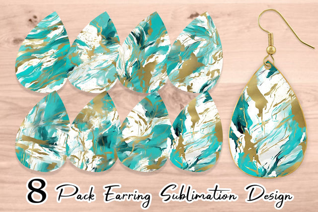 Earring Teardrop Sublimation artnoy 