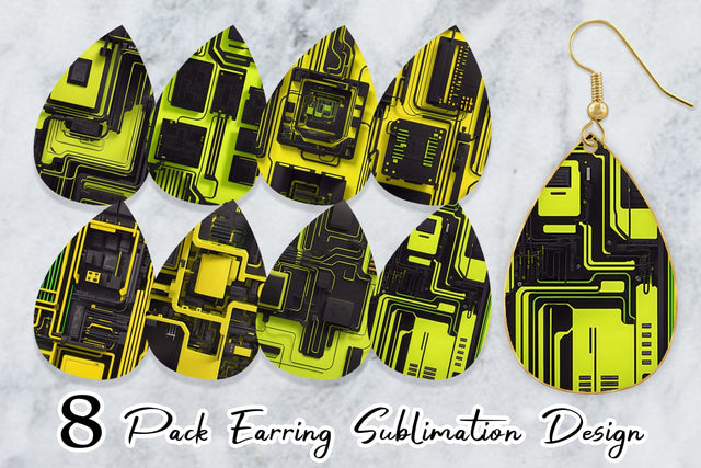 Earring Teardrop Sublimation artnoy 