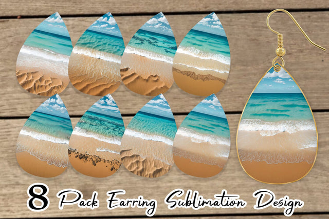 Earring Teardrop Sublimation artnoy 