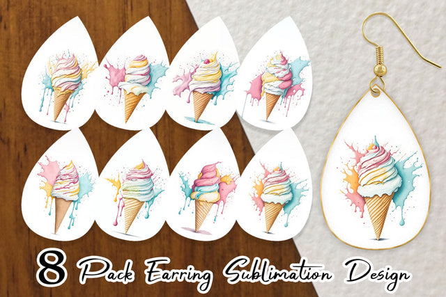 Earring Teardrop Sublimation artnoy 