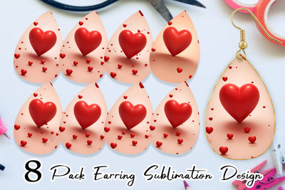 Earring Teardrop Sublimation artnoy 