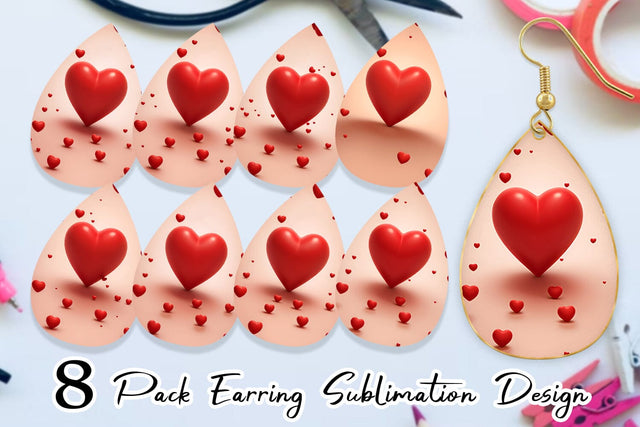 Earring Teardrop Sublimation artnoy 