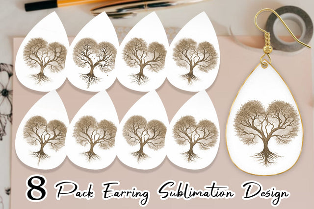 Earring Teardrop Sublimation artnoy 
