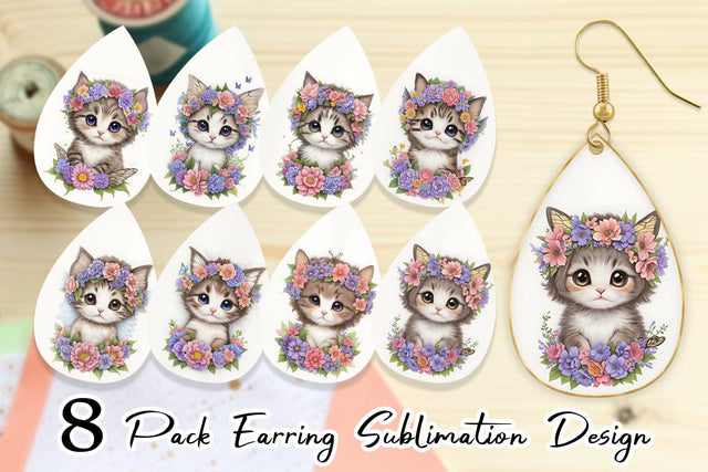 Earring Teardrop Sublimation artnoy 