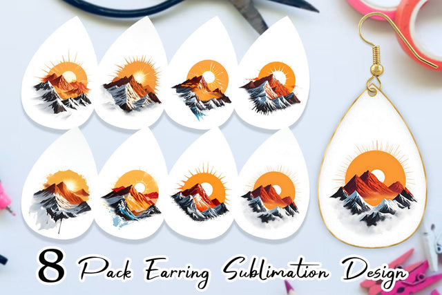 Earring Teardrop Sublimation artnoy 