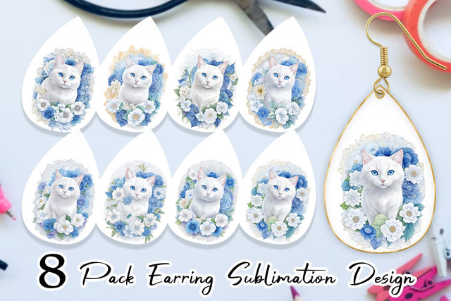 Earring Teardrop Sublimation artnoy 
